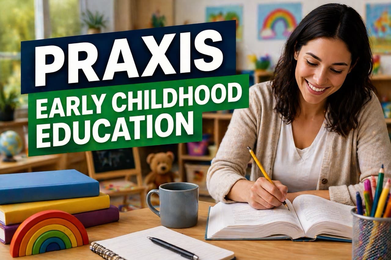 Praxis early childhood education exam preparation - tutor working with future PreK and kindergarten teacher on Praxis 5025