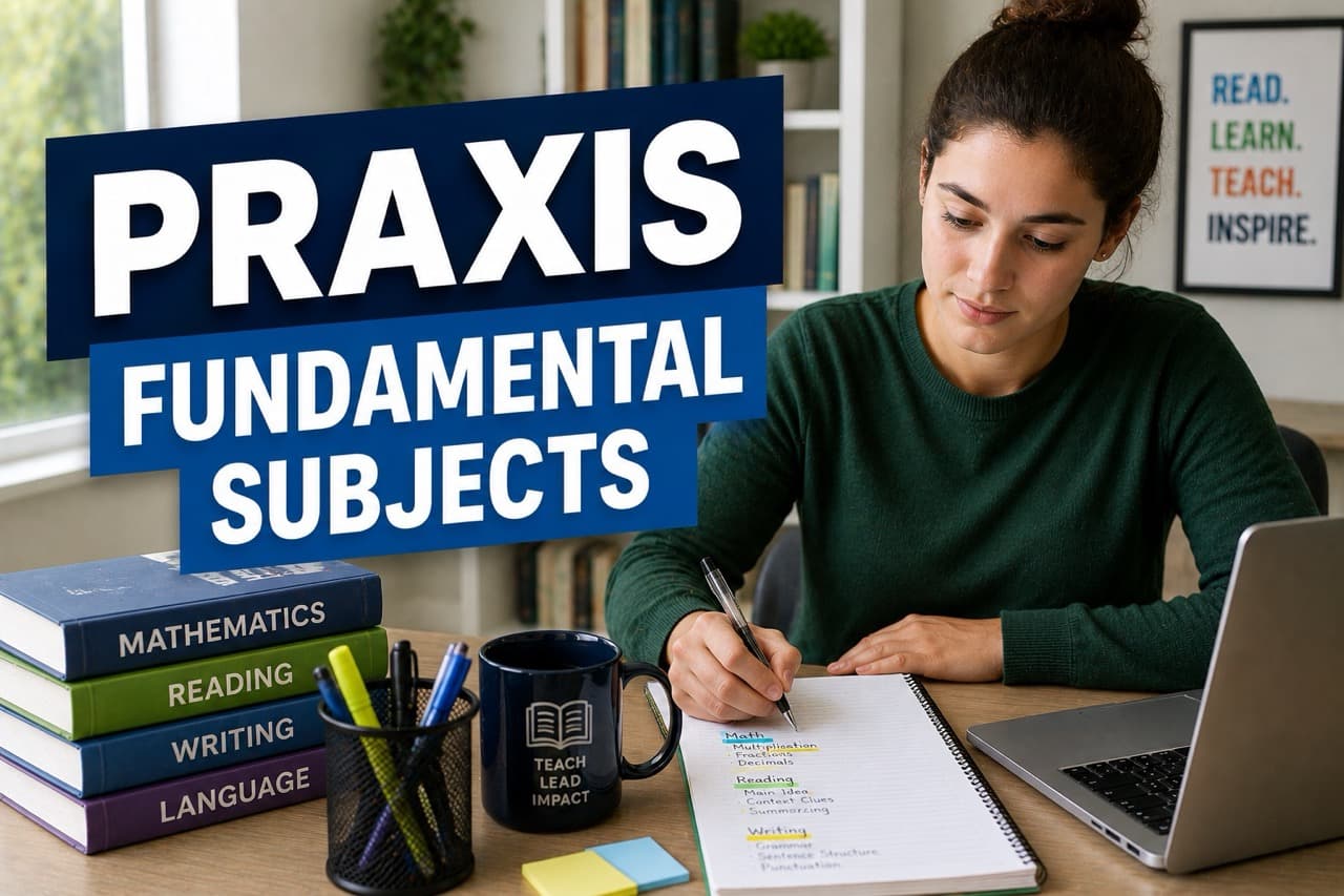 Praxis Fundamental Subjects 5511 tutoring - multi-subject exam preparation strategy